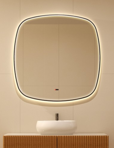 Espejo con bordes redondeados - CATANIA de LED Imex