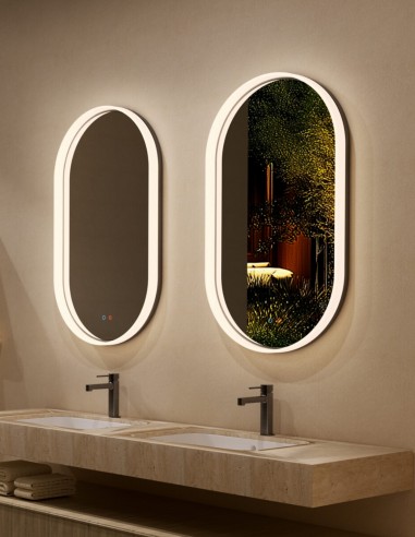 Espejo ovalado marco iluminado - BARI de LED Imex