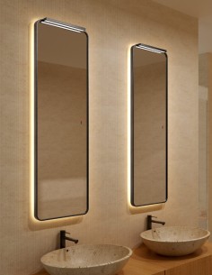 Espejo led retroiluminada y superior modelo PALERMO de LED Imex