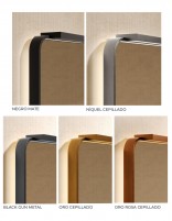 Espejo led retroiluminada y superior acabados