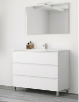 Mueble baño patas colores blanco mate