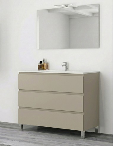 Mueble baño patas colores - lavabo incluido CORAL de Socimobel