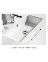 Mueble baño patas colores lavabo reducido