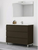 Mueble baño patas colores - café