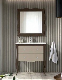 Mueble lavabo vintage de Socimobel modelo RONDA