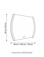 Espejo laterales curvos - NAYA TOUCH de BathDecor