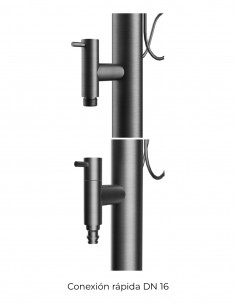 Columna de agua - poste jardín acero inox. Denali de Imex 2