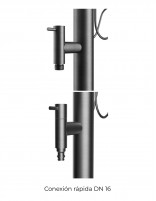 Columna de agua detalle conexiones