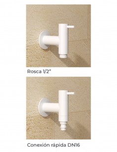 Grifo para manguera blanco - acero inoxidable Arches de Imex 2