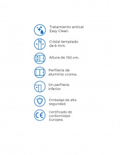 Mampara bañera plegable Rita de Kassandra 2