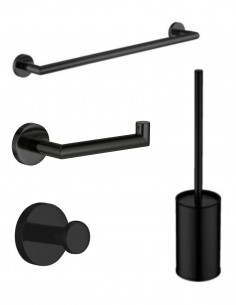 Pack de accesorios para baño - negro/black gun metal ECO de Manillons Torrent