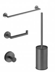 Pack de accesorios para baño - negro/black gun metal ECO de Manillons Torrent 2