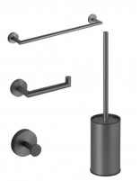 Pack de accesorios para baño - negro/black gun metal ECO de Manillons Torrent