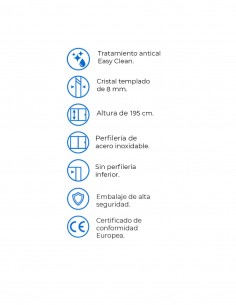 Mampara ducha acero inoxidable modelo LIBERTY de Kassandra 2