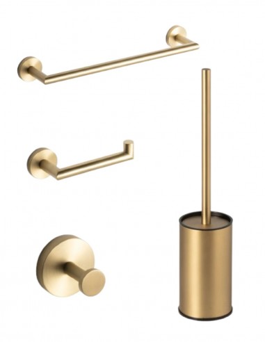 Pack de accesorios para baño - oro cepillado/bronce ECO de Manillons Torrent