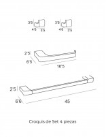 Set 4 piezas - cromo Yass de Manillons Torrent