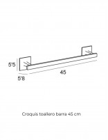 Toallero barra - cromo Sintor de Manillons Torrent