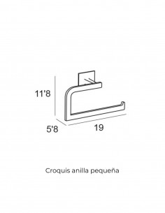 Anilla toallero pequeña - cromo Sintor de Manillons Torrent 2