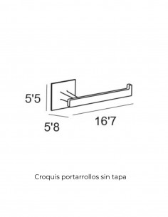 Portarrollos sin tapa - cromo Sintor de Manillons Torrent 2
