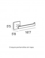 Portarrollos sin tapa - cromo Sintor de Manillons Torrent