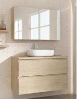 Conjunto sobre encimera - 2 cajones + lavabo MILÁN de Socimobel