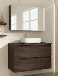 Conjunto sobre encimera - 2 cajones + lavabo MILÁN de Socimobel 2