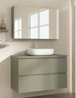 Conjunto baño sobre encimera dubuffet green