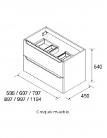 Conjunto Monterrey Salgar croquis mueble