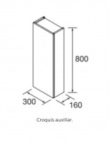 Armario baño Salgar croquis