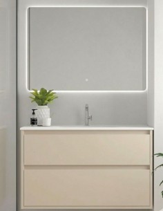 Carmen Avila Dos - costados vistos mueble de baño con 2 cajones colores