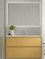 Carmen Avila Dos - costados vistos mueble de baño con 2 cajones colores