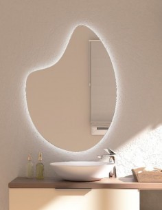 Espejo LED forma orgánica - BUILD de BathDecor