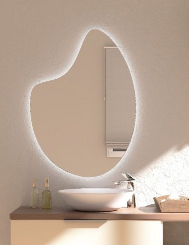 Espejo LED forma orgánica - BUILD de BathDecor