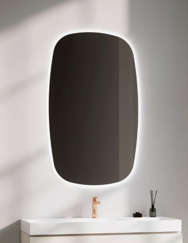 Espejo LED forma barril - WHITE de BathDecor