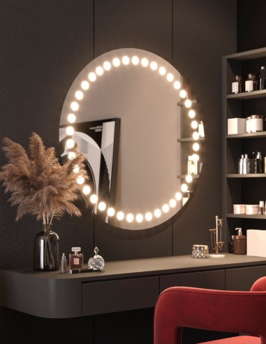 Espejo con arenado interior y luz frontal - ITALIAN de BathDecor