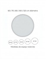 Espejo con arenado interior y luz frontal - ITALIAN de BathDecor