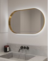 Espejo con marco metálico ovalado - MILAN de BathDecor