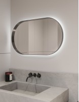 Espejo con marco metálico ovalado - MILAN de BathDecor