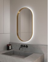 Espejo con marco metálico ovalado - MILAN de BathDecor