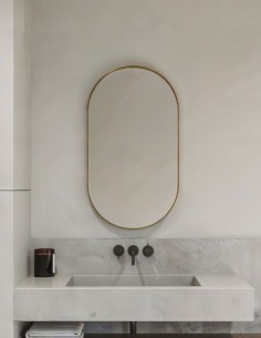 Espejo con marco metálico ovalado - MILAN NOL de BathDecor 2