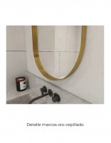 Espejo con marco metálico ovalado - MILAN NOL de BathDecor
