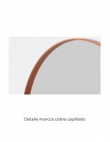 Espejo con marco metálico ovalado - MILAN NOL de BathDecor