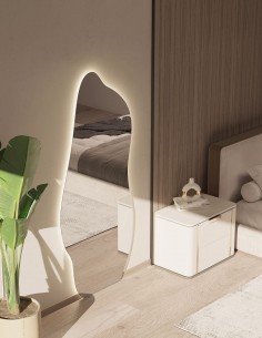 Espejo con forma orgánica y luz ambiental - ADÁN de BathDecor 2