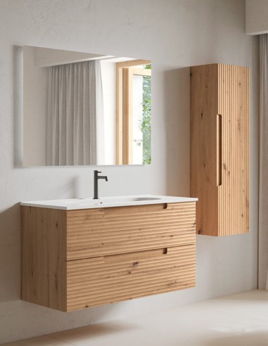 Conjunto de baño Visobath Kyoto modelo 2 cajones lavabo Idea incluido