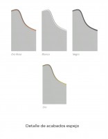 Espejo de forma orgánica con arenado perimetral - NATURAL de BathDecor