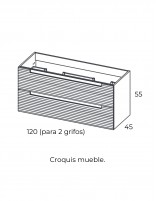 Conjunto baño Visobath Kyoto croquis