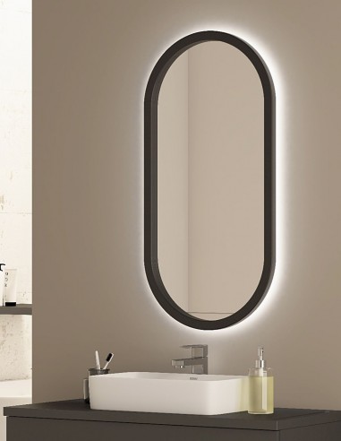 Espejo ovalado con marco de polímetro - ROMAN de BathDecor