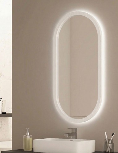 Espejo ovalado con marco de polímetro - ROMAN de BathDecor