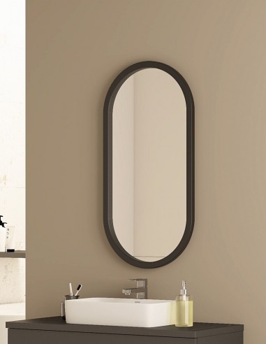 Espejo ovalado con marco de polímetro - ROMAN NOL de BathDecor