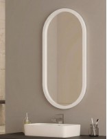 Espejo ovalado con marco de polímetro - ROMAN NOL de BathDecor